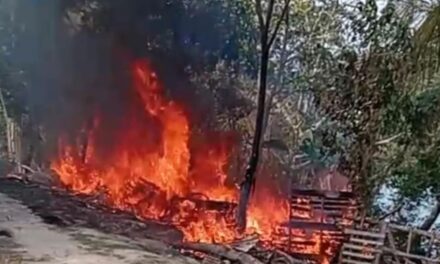 Arde vivienda de lámina y cartón en Villa Rosita 2; las pérdidas fueron totales