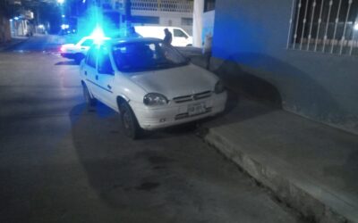 Chevy impacta a taxi en el centro de Tuxpan; sólo daños materiales