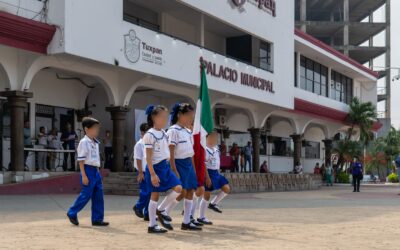 Participa Jardín de Niños Leona Vicario en el Lunes Cívico
