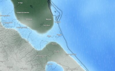 Emiten alerta por lluvias intensas en Tuxpan y el norte de Veracruz