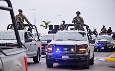 Fuerzas de los 3 órdenes de gobierno implementan en Tuxpan el operativo “Rastrillo Vehicular”