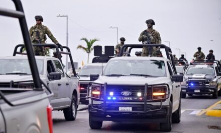 Fuerzas de los 3 órdenes de gobierno implementan en Tuxpan el operativo “Rastrillo Vehicular”