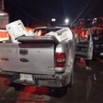 Accidente sin lesionados en la colonia Anáhuac: camionetas colisionan por alcance