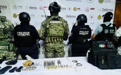 Cateo en Cañada Rica deja aseguramiento de objetos tácticos y municiones; no hubo detenidos