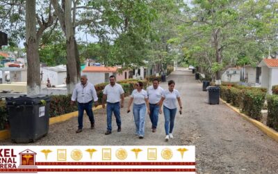 Supervisan acciones preventivas en el Panteón Jardín de Tuxpan