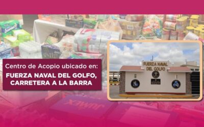 La Fuerza Naval del Golfo invita a la ciudadanía tuxpeña a donar víveres en apoyo a los damnificados por el huracán Erick.