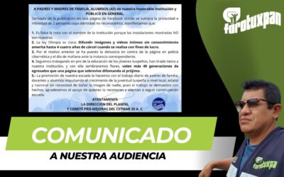 COMUNICADO A NUESTRA AUDIENCIA