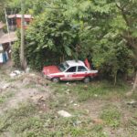 Vuelca taxi en la carretera Tuxpan-Tampico; no hubo lesionados
