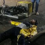 Motociclista repartidor es embestido por automóvil en la colonia Azteca