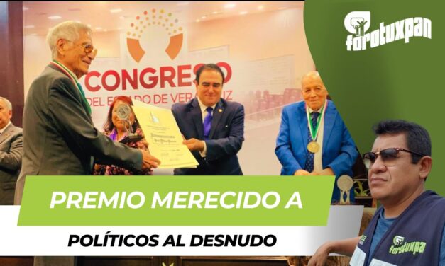 Premio merecido a Políticos al Desnudo
