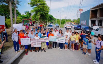 Daniel Cortina inaugura puente peatonal y entrega la limpieza de más drenes pluviales