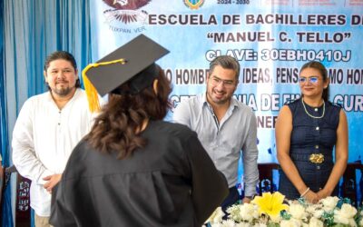 Daniel Cortina apadrina generación 2022–2025 en la Escuela de Bachilleres Diurna “Manuel C. Tello”