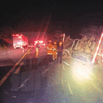 Desprendimiento de autotanque con xileno genera movilización de emergencia en la carretera Tuxpan-Tampico