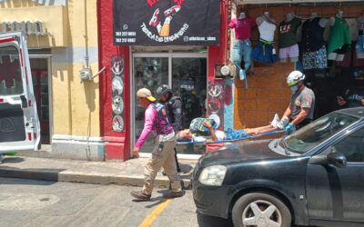 Cae adulto mayor en tienda del Centro de Tuxpan por descompensación diabética