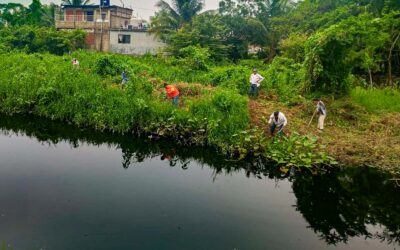 Se intensifica la limpieza de canales y zanjas en varias colonias de la ciudad para reducir el riesgo de inundaciones