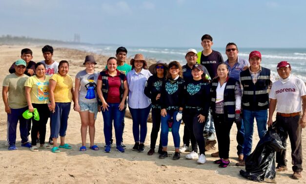 Playa limpia, futuro brillante: exitosa jornada de limpieza encabezada por la regidora Anahí Aguilar López