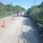Motociclista derrapa en la Tuxpan–Cazones y resulta lesionado