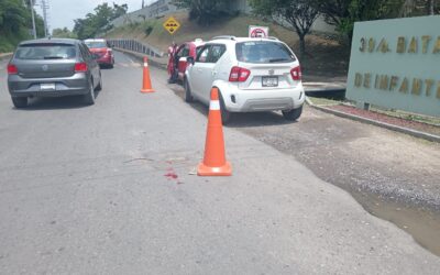 Típico accidente en el tope moviliza a tránsito y aseguradoras en la Tuxpan-Tampico
