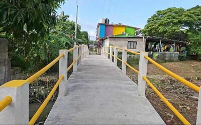 Daniel Cortina cumple antes de tomar protesta: inaugura puente peatonal en la colonia Federico García Blanco