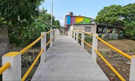Daniel Cortina cumple antes de tomar protesta: inaugura puente peatonal en la colonia Federico García Blanco