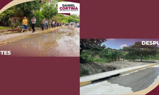 Cumple Daniel Cortina: concluyen trabajos de limpieza en colonia Insurgentes de Alto Lucero