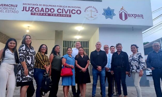 Colegio de Abogados Postulantes de Tuxpan realiza visita informativa al Juzgado Cívico Municipal