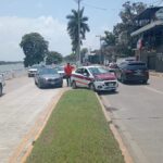 Mal giro provoca choque sin lesionados en el bulevar Independencia