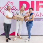 DIF Tuxpan entrega apoyos alimenticios del programa Mil Días
