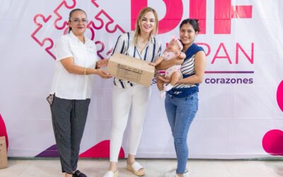 DIF Tuxpan entrega apoyos alimenticios del programa Mil Días