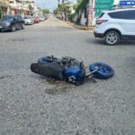 Chocan bajando el puente