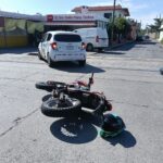 Motociclista lesionado en accidente en La Calzada