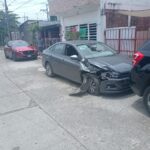 Accidente vehicular en el Fraccionamiento Tulipanes