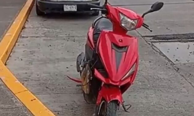 Motociclista derrapa en la avenida Demetrio Ruiz Malerva y resulta lesionado