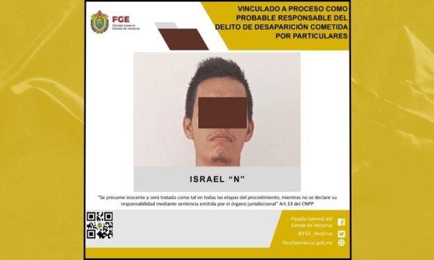 Ratifican prisión preventiva a imputado por desaparición en Tuxpan