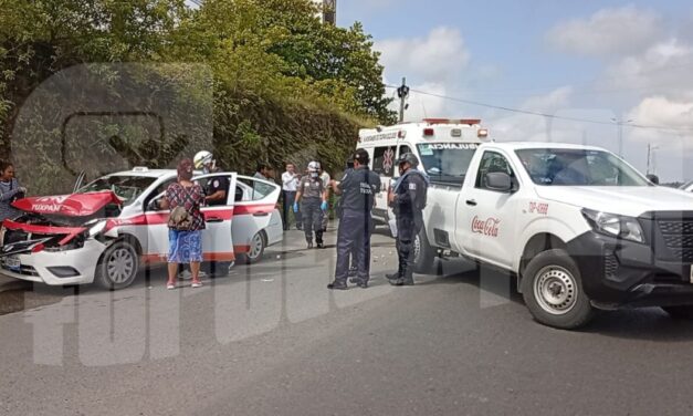Accidente con lesionados en la carretera Tuxpan-Tampico