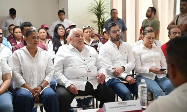 Daniel Cortina refrenda unidad y organización de Morena en reunión estatal