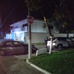 Se pasa el Alto y choca, en Jardines