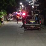 Fuerte movilización policiaca en la Fausto Vega Santander