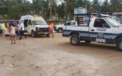 Oportuna intervención evita tragedia en playa tuxpeña