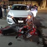 Motociclista lesionado en choque frente al Holiday Inn Convention Center