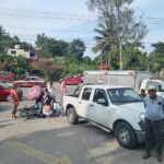 Motociclista lesionado en accidente de tránsito en la colonia Olímpica