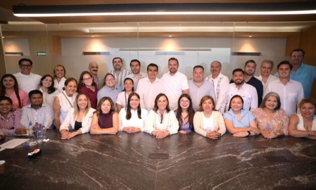 Daniel Cortina fortalece lazos con el gobierno estatal en reunión con Rocío Nahle y Ricardo Ahued