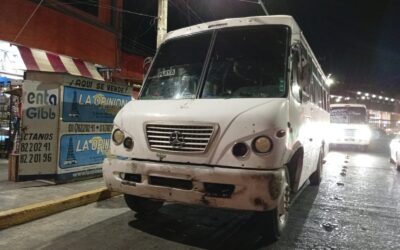 Niños resultan heridos en percance de autobús urbano en Tuxpan