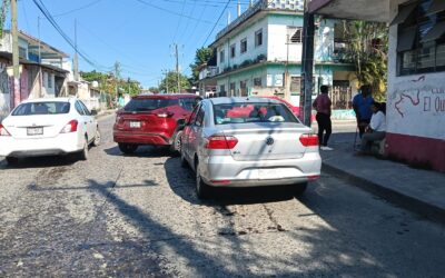 Noticia del choque en la Escudero: Deja solo daños materiales