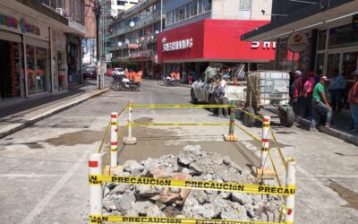 Obras Públicas realizó trabajos de bacheo en la avenida Juárez, en las calles Fausto Vega y Garizurieta, esquina 2 de Abril