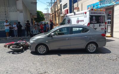 Noticia del accidente en la calle Emiliano Zapata