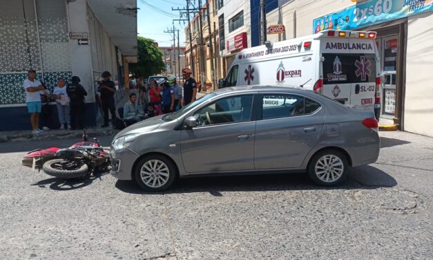Noticia del accidente en la calle Emiliano Zapata