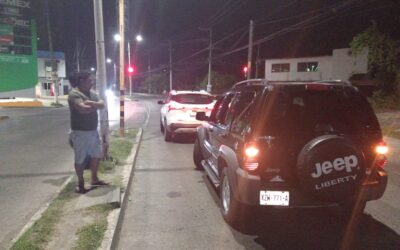 Accidente vial en la colonia El Esfuerzo deja un lesionado leve en Tuxpan