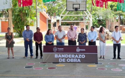 Gobierno de Tuxpan pone en marcha la construcción de 2 aulas en la Escuela Primaria “Minerva”, en la localidad de Cobos