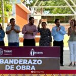 Bety Piña orgullosa, estuvo en la inauguración de la construcción de dos aulas en la primaria “Minerva”